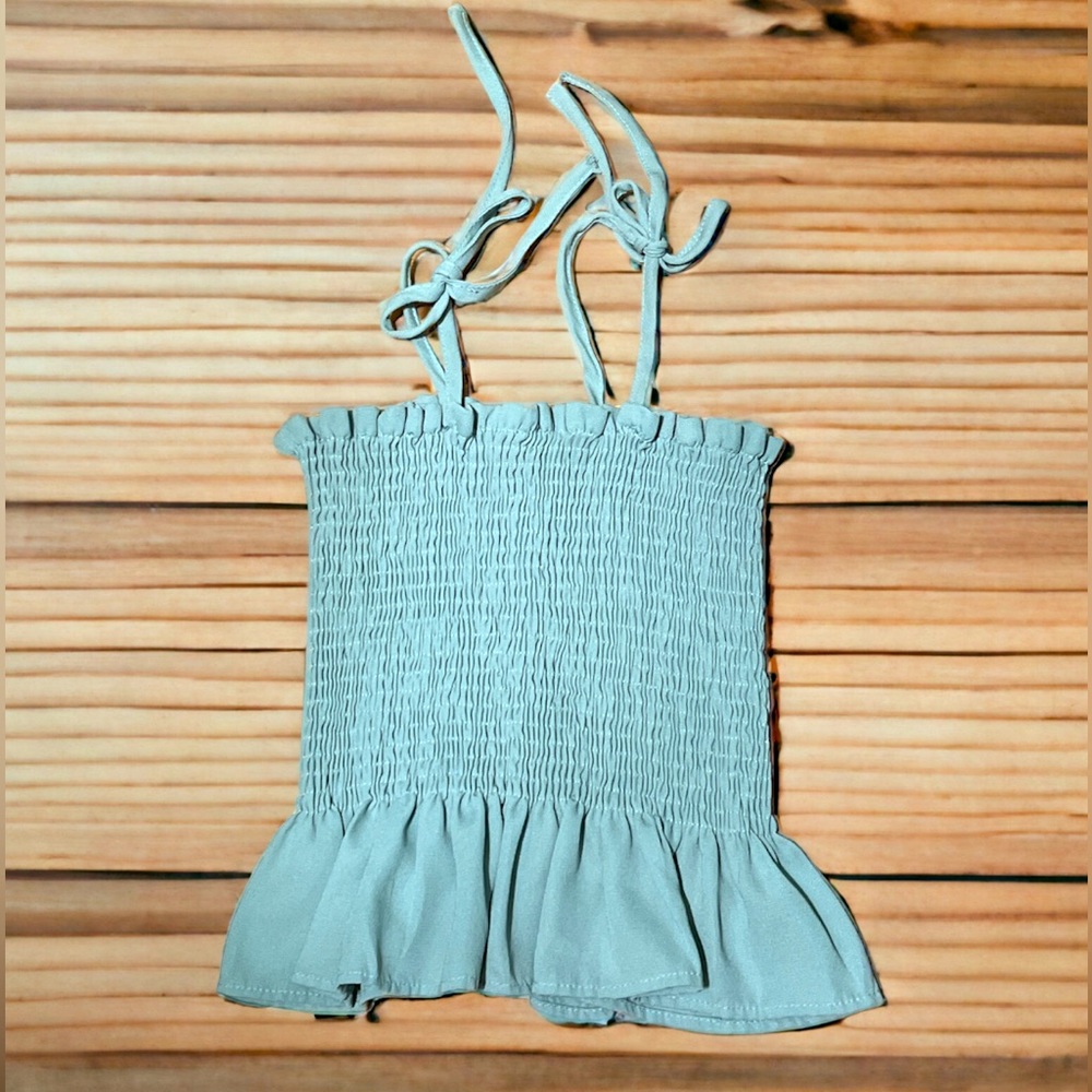 Zaful Tube Top with Tie Straps